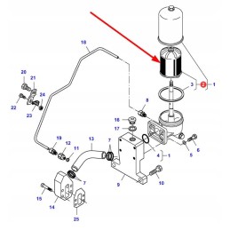 V836362228 variklio alyvos filtras