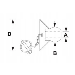 Apatinės svirties rutulys su apykakle, 2 kategorija