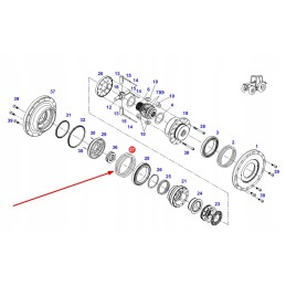 931303190800 priekinės ašies diferencialo atstumas