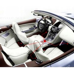 Automobilio salono apšvietimas 48 LED RGB nuotolinio valdymo pultelis