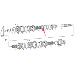 G312100080100 pavarų dėžės veleno guolis