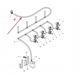 4274802m93 guminė alyvos išleidimo žarna