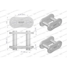 Parduodu grandinine spyna z60sp r1 3 4 warynski