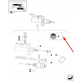 411 63 01 pagrindinio stabdžių cilindro remonto komplektas