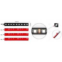 LED vidaus apšvietimas automobilio salone RGB pilotas