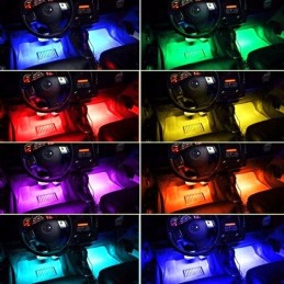 LED vidaus apšvietimas automobilio salone RGB pilotas