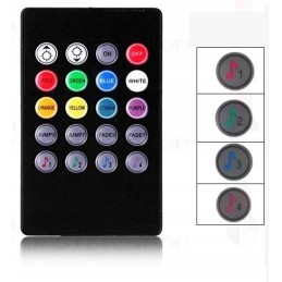 LED vidaus apšvietimas automobilio salone RGB pilotas