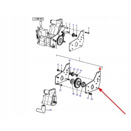 1661235m1 hidraulinio siurblio montavimo plokštė