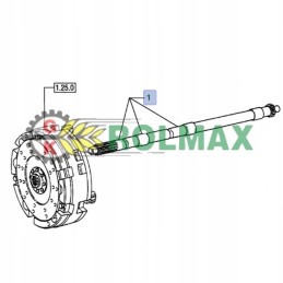 Sankabos velenas New Holland Fiat Case 5089354