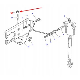 3011736x1 veržlė 6 kampai m8 klasė 10