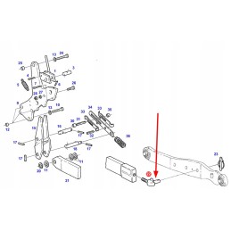 135872040030 apatinės pakabos sulenktas varžtas