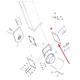 La321826350 grūdų elevatoriaus dangtis