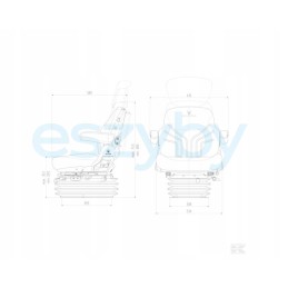 Grammer maximo pneumatinė traktoriaus sėdynė