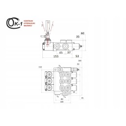 Hidraulinis skirstytuvas 40l, 3 plūduriuojančios dalys
