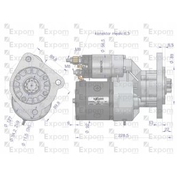 Fendt Renault magneton starteris su reduktoriumi