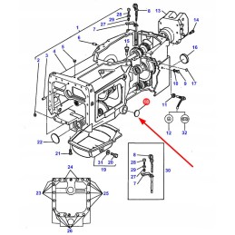 19466x galinės ašies korpuso dangtis