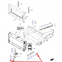 La15988321 6 taškų varžtas su visu sriegiu M20