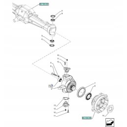 New Holland Case 87 priekinės ašies žalvarinė įvorė