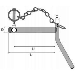 Smeigtukas su rankena ir apsauga 32x175mm