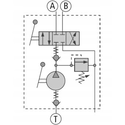 Dvipusis rankinis hidraulinis siurblys, 7l bakas