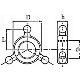 Centrinės jungties tvirtinimo veržlė 30x3 dešinė