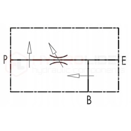 Hidraulinis vožtuvas vpr3 daliklis su reguliavimu 120l
