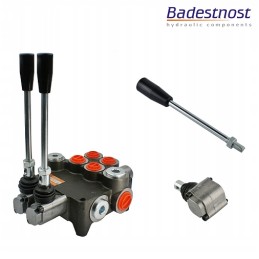 Hidraulinis skirstytuvas, 2 sekcijų, 80 l, atsarginė