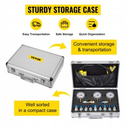 Hidraulinio slėgio bandymo rinkinys su 11 jungčių