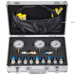 Hidraulinio slėgio bandymo rinkinys su 11 jungčių
