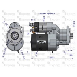 Deutz Fahr Blue Line Expom starteris su reduktoriumi