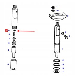 F385200710174 įpurškimo reguliavimo tarpiklis 1 2 mm