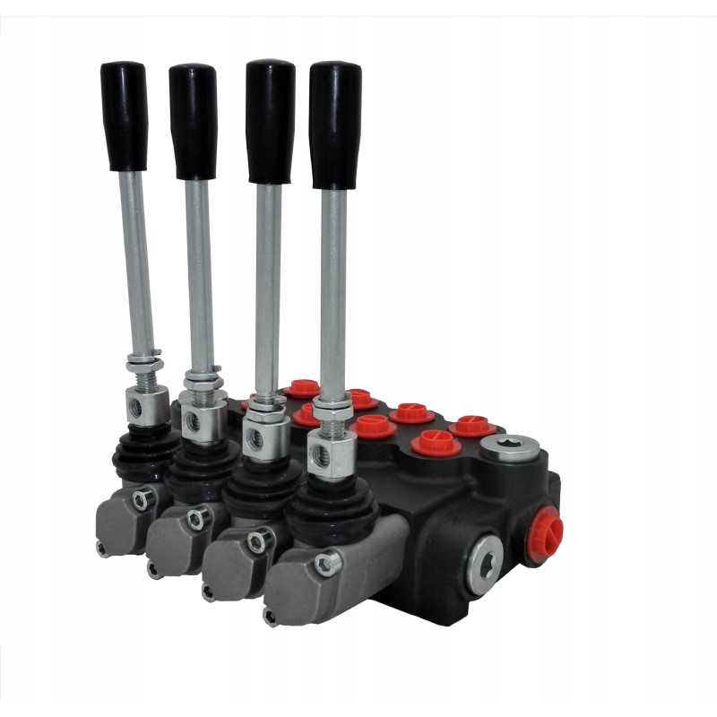 4 sekcijų hidraulinis skirstytuvas, 40l, plūduriuojantis