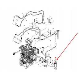 3909638m1 talpos variklio kuro filtras