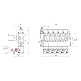 Hidraulinis skirstytuvas 5s 40l 5xa1 badestnost