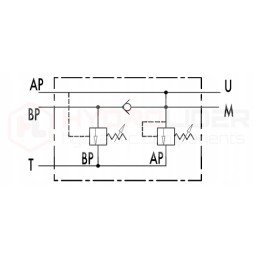 Itališkas hidraulinis vožtuvas iškrovimo vabp 3 8 du siurbliai