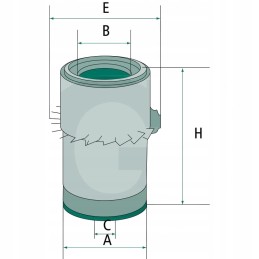 John deere oro filtras 42032381