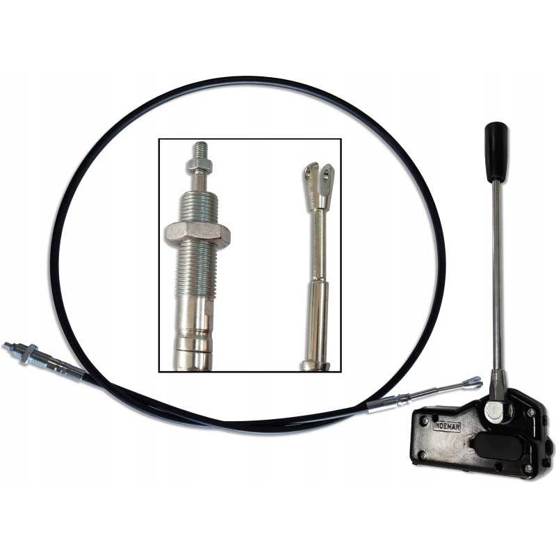 Skirstytuvo vairasvirtės svirtis su trosu ant šakių