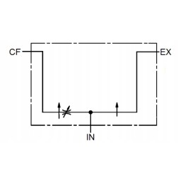 Hidraulinis vožtuvas, srauto reguliatorius, 115l svarstyklės