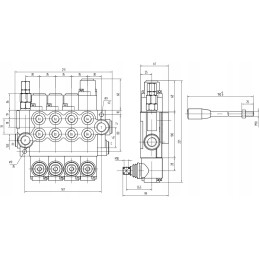 4 sekcijų skirstytuvas, plūduriuojančio užrakto funkcija