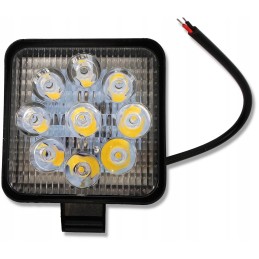 Atšvaitas LED darbo lempa kvadratinė 12v 24v 27w