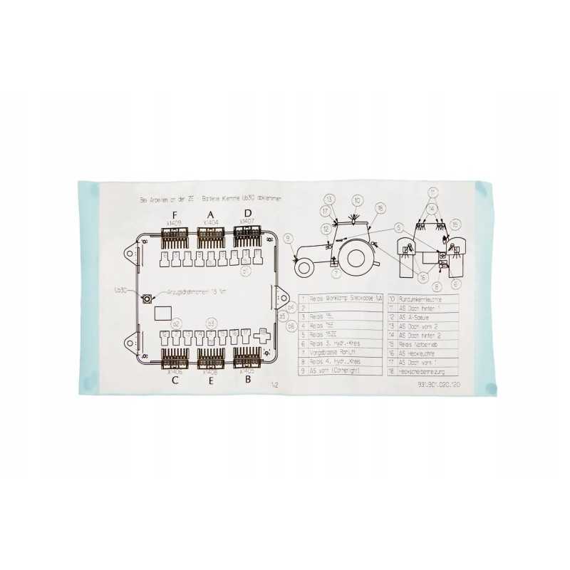 931901020120 relės žymėjimo lipdukas