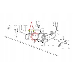 Guolių korpuso komplektas Claas John Deere P206