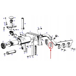 F184230090071 agco išmetimo kolektoriaus tarpinė