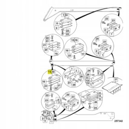 Rankenos pailginimo sklendė, storis 14 3mm jcb 530 105 530s 331 17560