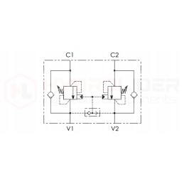 Atsvarinis vožtuvas vbcd 3 4 120l hidrolideriui