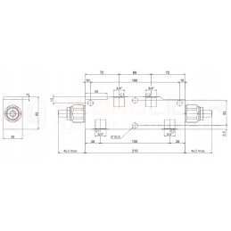 Atsvarinis vožtuvas vbcd 3 4 120l hidrolideriui