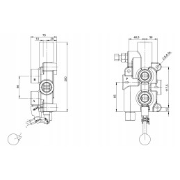 Hydro p81 a2 skirstytuvas badestnost padidinamajam stiklui