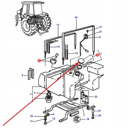Degalų bako dangtelis tinka mf