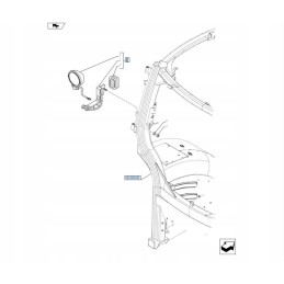 Korpusas naujas holland t6 t7 darbo lempa 84145807 cnh