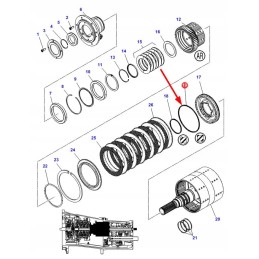 3799707m2 sankabos krepšelio sandarinimo žiedas